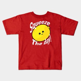 SQUEEZE The Day!  Cute Lemon Kids T-Shirt